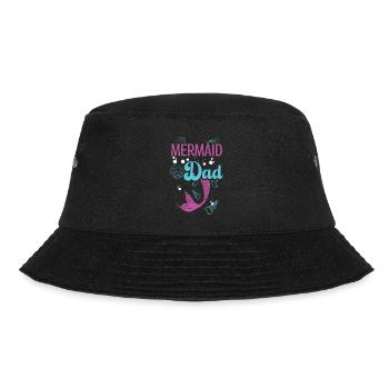 Geburtstags Party Meerjungfrau Family Matching - Bucket Hat - Schwarz - Vorne - Lela (165cm)