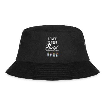 Seien Sie Nett Zu Ihrem Floristen Lustiger - Bucket Hat - Schwarz - Vorne - Lela (165cm)
