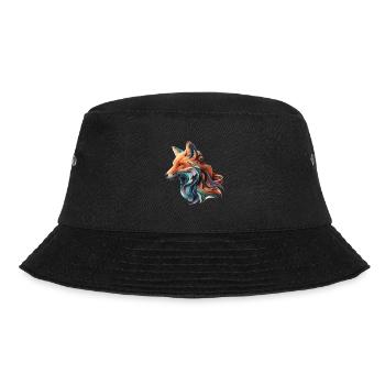 Farbenfroher abstrakter Fuchs - Bucket Hat - Schwarz - Vorne - Lela (165cm)