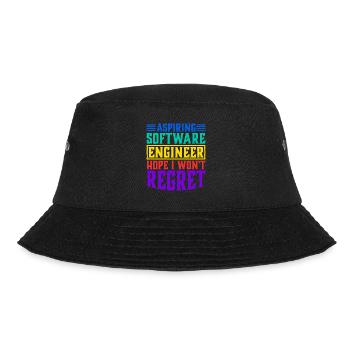 Aspiring Software Engineer, Hope I Won't Regret - Bucket Hat - Schwarz - Vorne - Lela (165cm)