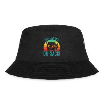 Gaming Katze Zack Zack Du Sack! Videospieler - Bucket Hat - Schwarz - Vorne - Lela (165cm)