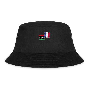 Libya France Vintage Flag Libyan - Bucket Hat - black - Front - Lela (165cm)