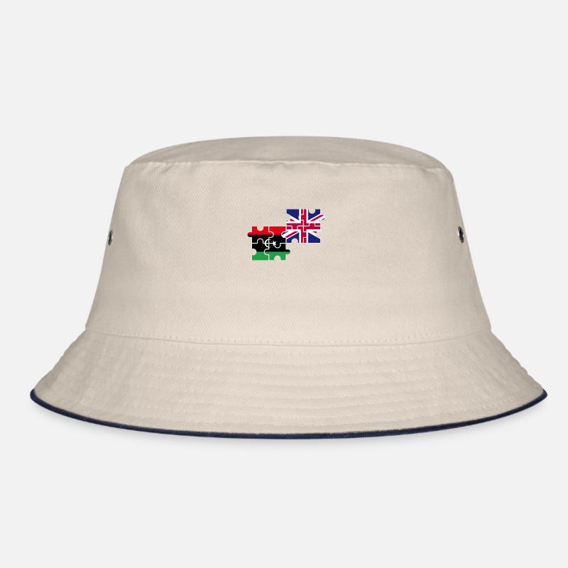 Libya UK Flag British Libyan Bucket Hat