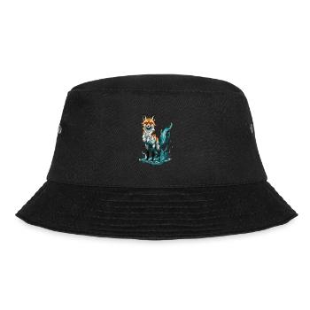 Fuchs steht in ruhigen Gewässern - Bucket Hat - Schwarz - Vorne - Lela (165cm)