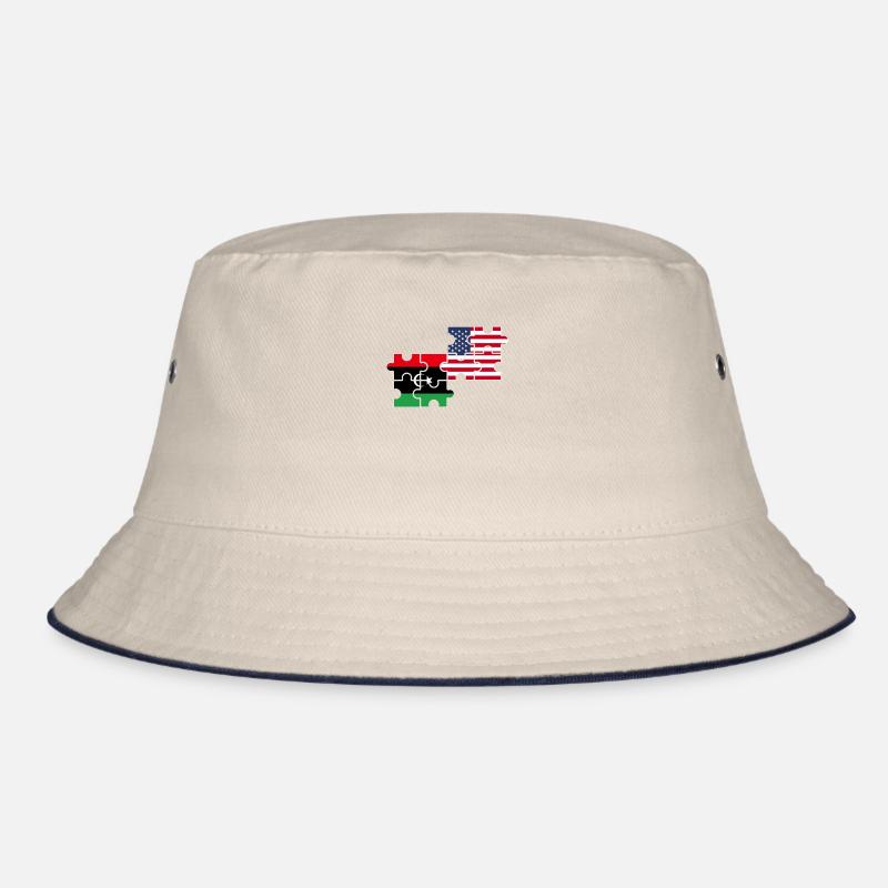 Libya, U.S., flag, American, Libyan Bucket Hat