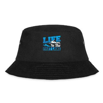 Swimmer Life In The Fast Lane Swimming - Bucket Hat - black - Front - Lela (165cm)