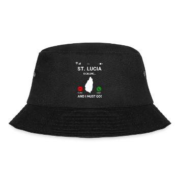 St. Lucia Karibik Insel Saint Lucia Urlaub Idee - Bucket Hat - Schwarz - Vorne - Lela (165cm)