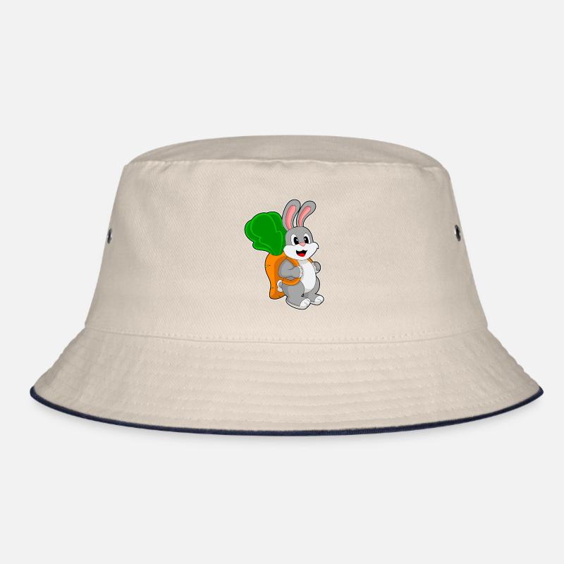 Bunny Student Backpack School Bucket Hat