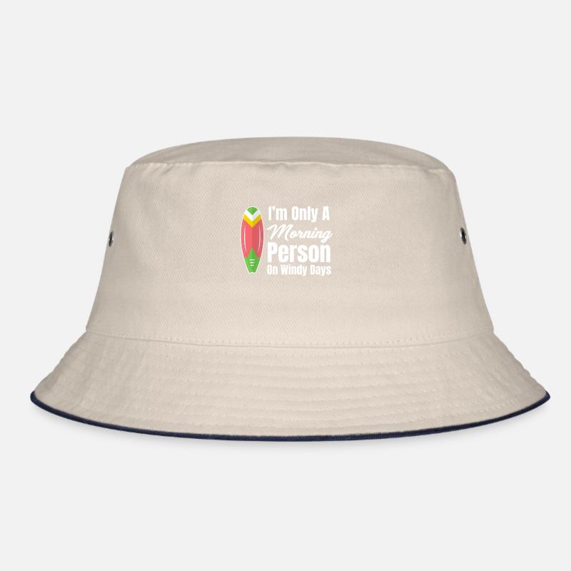 Ich Bin Nur Ein Morgenmensch An Windigen Tagen Bucket Hat