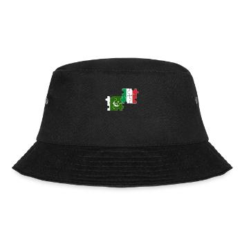Pakistan Italy Flag Italian Pakistani - Bucket Hat - black - Front - Lela (165cm)