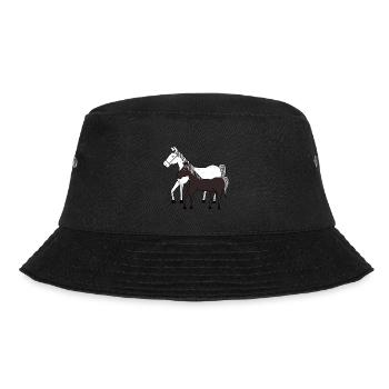 Horses, Horse, Pony, Horse Fool, Children, Pony Farm, Riding - Bucket Hat - black - Front - Lela (165cm)