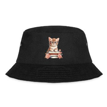 Schlaue Baby Katze - Bucket Hat - Schwarz - Vorne - Lela (165cm)