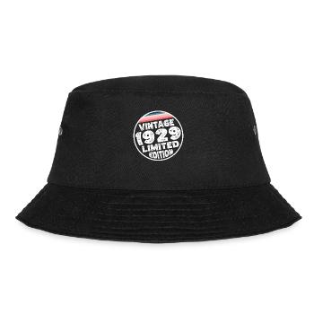 Limited Edition since 1929 Geburtstag Geschenk - Bucket Hat - Schwarz - Vorne - Lela (165cm)