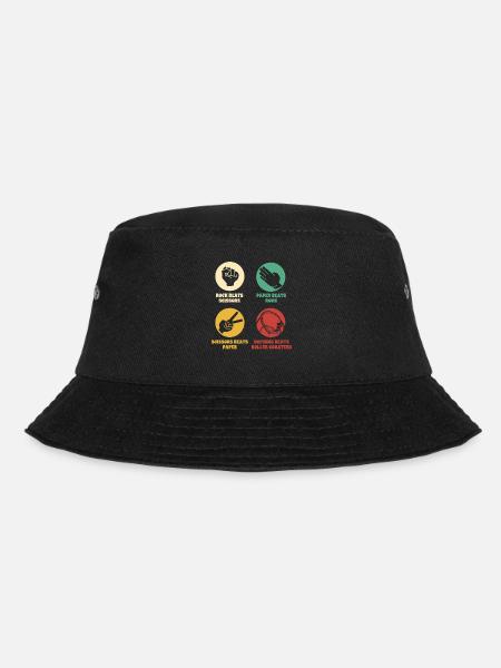 Achterbahn Rollercoaster Freizeitpark - Bucket Hat - Schwarz
