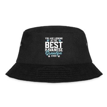 Gifts for Havanese Dog Lovers - Bucket Hat - Schwarz - Vorne - Lela (165cm)