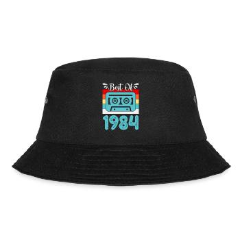 Best Of the Year 1984 Retro Music Cassette - Bucket Hat - black - Front - Lela (165cm)