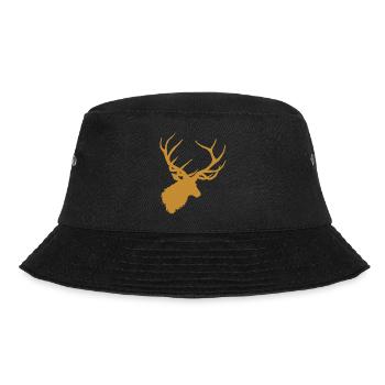 Goldener Hirsch - Bucket Hat - Schwarz - Vorne - Lela (165cm)