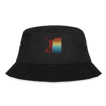 Retro Tents Glamping Campsite Camper Camping - Bucket Hat - black - Front - Lela (165cm)