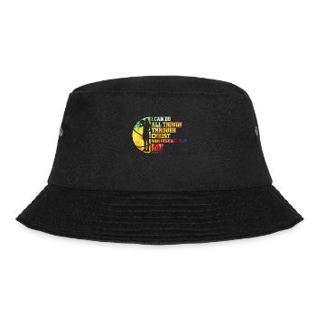 Christian Basketball Jesus Speaks Religious - Bucket Hat - black - Front - Lela (165cm)