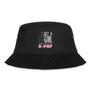 Nur ein Mädchen das K Pop liebt Musik K Pop - Bucket Hat - Schwarz - Vorne - Lela (165cm)