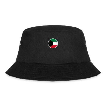 Kuwait Vintage Kuwaitische Flagge Kuwaiter - Bucket Hat - Schwarz - Vorne - Lela (165cm)