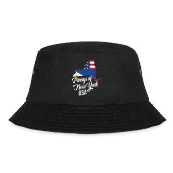 Filipinos of New York Design für stolze Fil-Ams - Bucket Hat - Schwarz - Vorne - Lela (165cm)