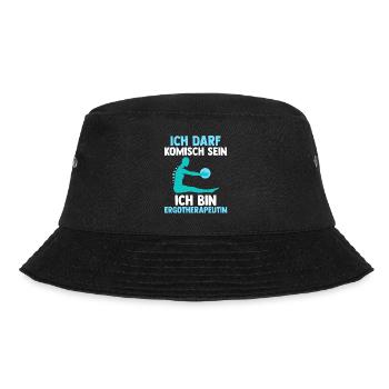 Ergotherapie Ergotherapeutin - Bucket Hat - Schwarz - Vorne - Lela (165cm)