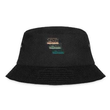 Trio von Synthesizern Musikliebhaber Geschenk - Bucket Hat - Schwarz - Vorne - Lela (165cm)