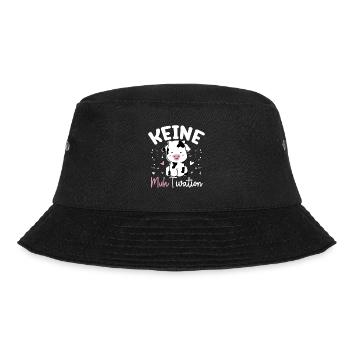 Kuh Keine Muhtivation Süße Kuh - Bucket Hat - Schwarz - Vorne - Lela (165cm)