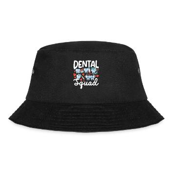 Dental Squad Teeth Assistant Dentist Happy - Bucket Hat - black - Front - Lela (165cm)