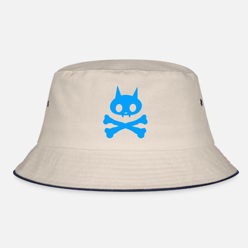 Skelett Katze Junge Bucket Hat