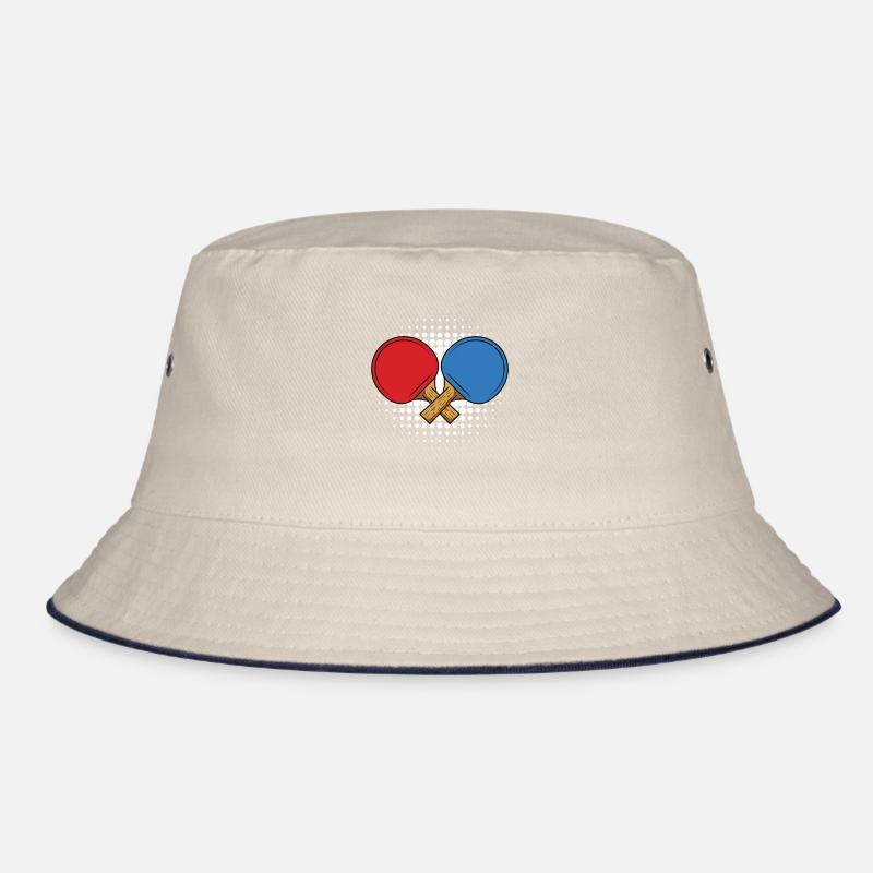 Table Tennis Saying Table Tennis Racket Bucket Hat