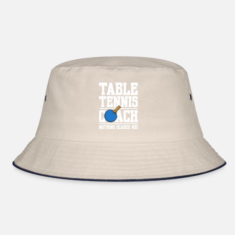 Table Tennis Saying Table Tennis Racket Bucket Hat