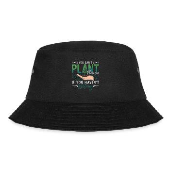 Botany You Can't Plant Flowers Loves Indoor Plants - Bucket Hat - black - Front - Lela (165cm)