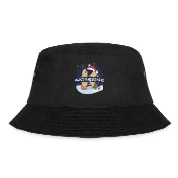 Génial Katherine nom w chapeau de père Noël dans le thème de Noël - Bob - noir - Devant - Lela (165cm)