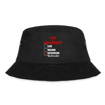 Level Of Awesomeness Kickbox-instruktor Mixed - Bucket Hat - Schwarz - Vorne - Lela (165cm)