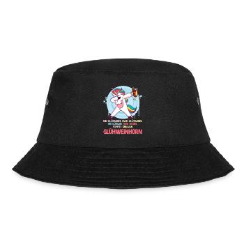Weihnachtszeit Glühweinhorn Glühweintopf Frauen - Bucket Hat - Schwarz - Vorne - Lela (165cm)