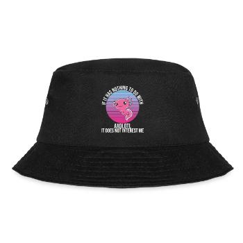 Funny Axolotl Cute Axolotl - Bucket Hat - black - Front - Lela (165cm)