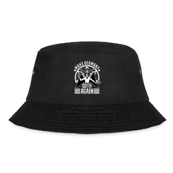 Make Germany goth again - Bucket Hat - Schwarz - Vorne - Lela (165cm)