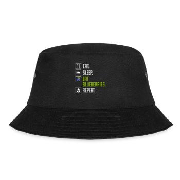 Blueberry, Fruit, Blueberry - Bucket Hat - black - Front - Lela (165cm)