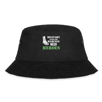 military, because even the navy heroes in the - Bucket Hat - black - Front - Lela (165cm)