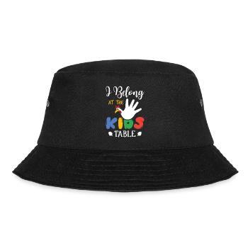 I Belong At The Kids Table - Funny Turkey - Bucket Hat - black - Front - Lela (165cm)