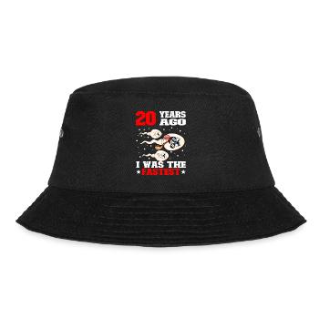 Lustiger Geburtstagsspruch 20 Jahre Alt - Bucket Hat - Schwarz - Vorne - Lela (165cm)