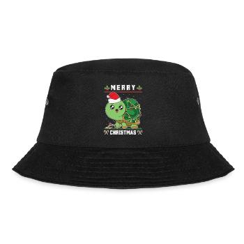 Merry Christmas Santa Turtle Ugly Christmas - Bucket Hat - black - Front - Lela (165cm)