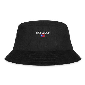 San Juan Puerto Rico Puerto Rican Flag - Bucket Hat - black - Front - Lela (165cm)