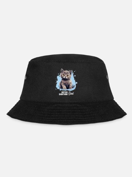British Shorthair - Bucket Hat - Schwarz