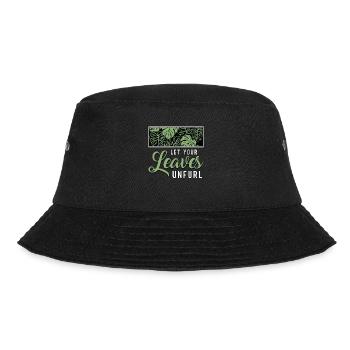 Monstera Let Your Leaves Unfurl Garden Houseplants - Bucket Hat - Schwarz - Vorne - Lela (165cm)