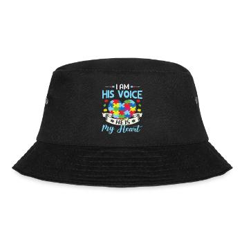 Autism Awareness Support Autistic - Bucket Hat - black - Front - Lela (165cm)