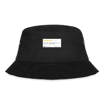 Kaffee durch Gin ersetzen! - Bucket Hat - Schwarz - Vorne - Lela (165cm)