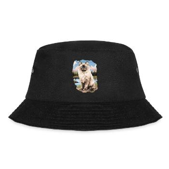 Ragdoll - Bucket Hat - Schwarz - Vorne - Lela (165cm)